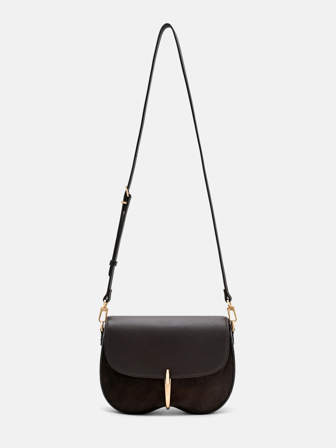 Mount Calf Hair Shoulder Bag, , hi-res