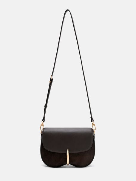 Mount Calf Hair Shoulder Bag, , hi-res