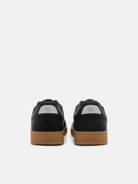 PEDRO Icon Leather Heel Sandals, Black