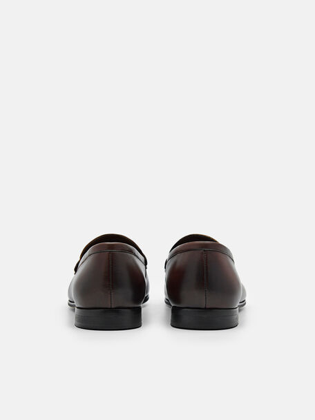 PEDRO Icon Leather Heel Sandals, Black
