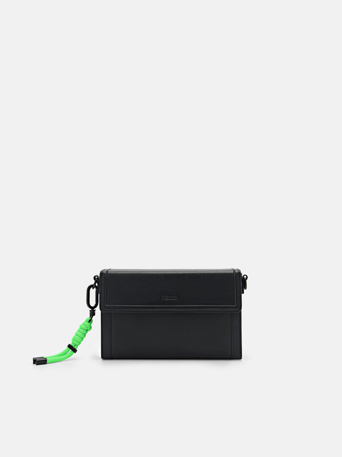 Saffiano Leather Mini Sling Bag, 
