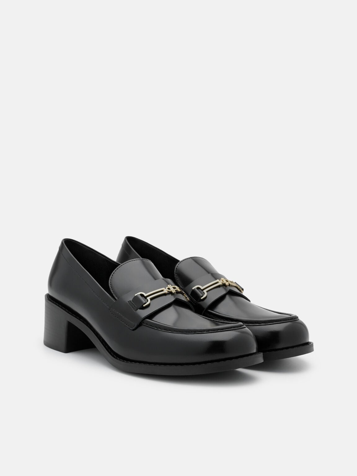 Alistair Leather Heel Loafers, , hi-res