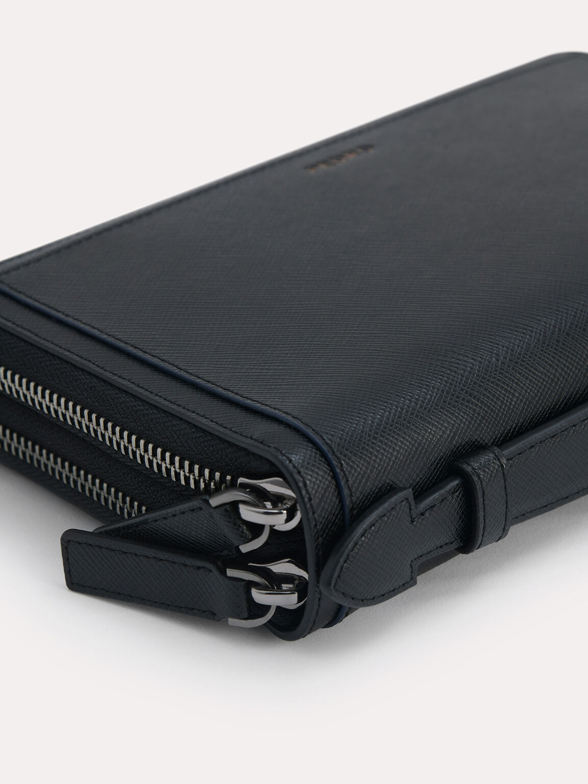 Dompet Perjalanan Kulit Bertekstur, 