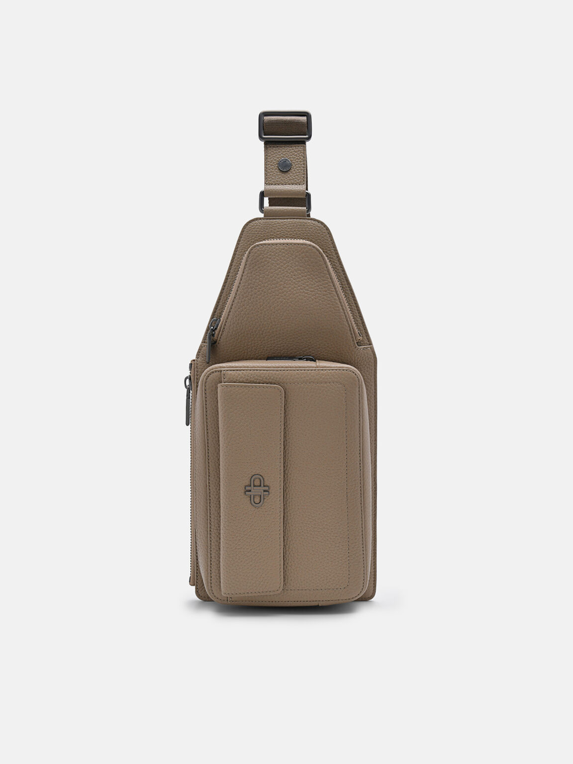 Pouch Crossbody Kulit Tumbled, 