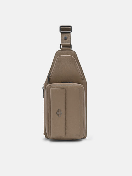Pouch Crossbody Kulit Tumbled, 