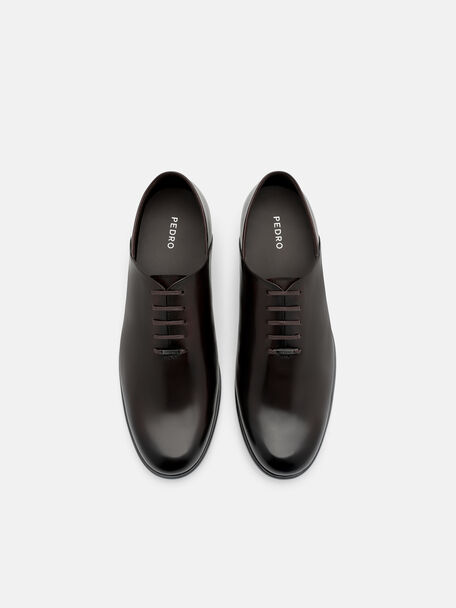 Burnished Leather Oxford Shoes, , hi-res