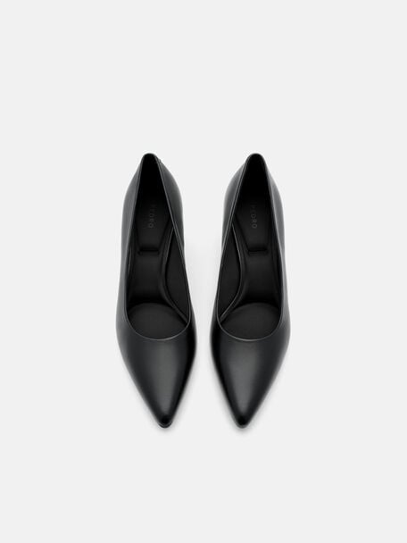 Quinn Leather Heel Pumps, , hi-res