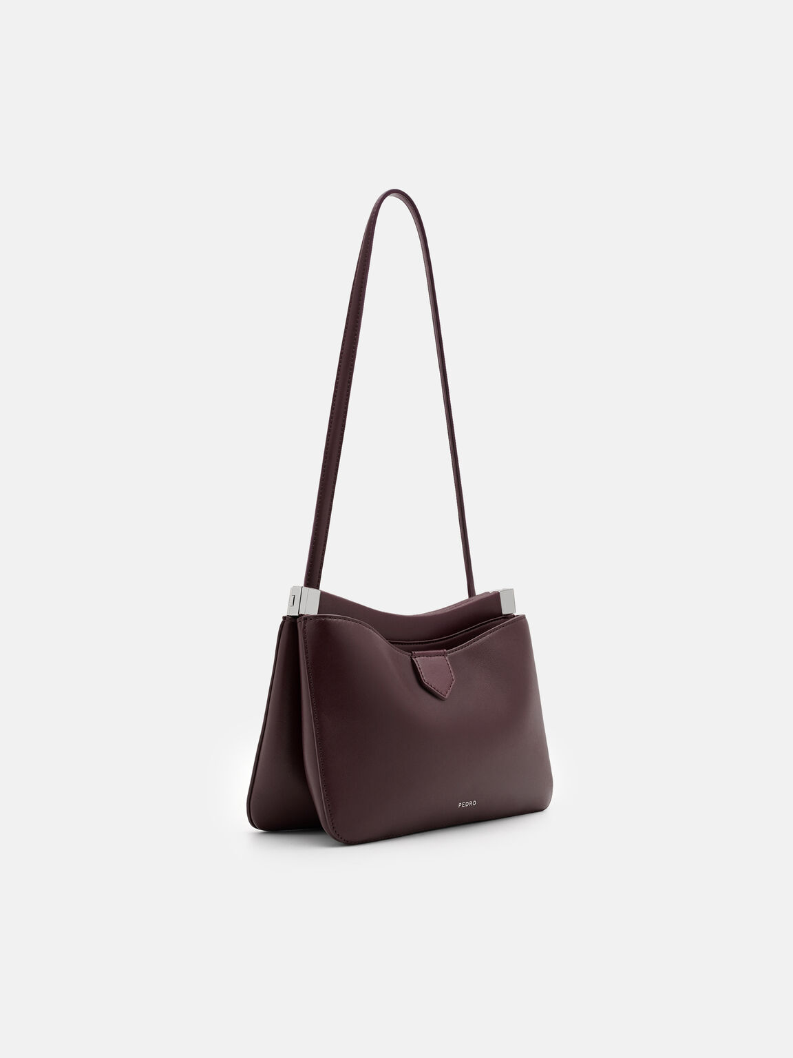 Tas Bahu Kulit dengan Sabuk Jatte, , hi-res