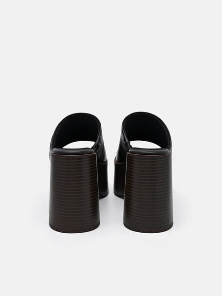Estella Leather Platform Wedge Sandals, , hi-res