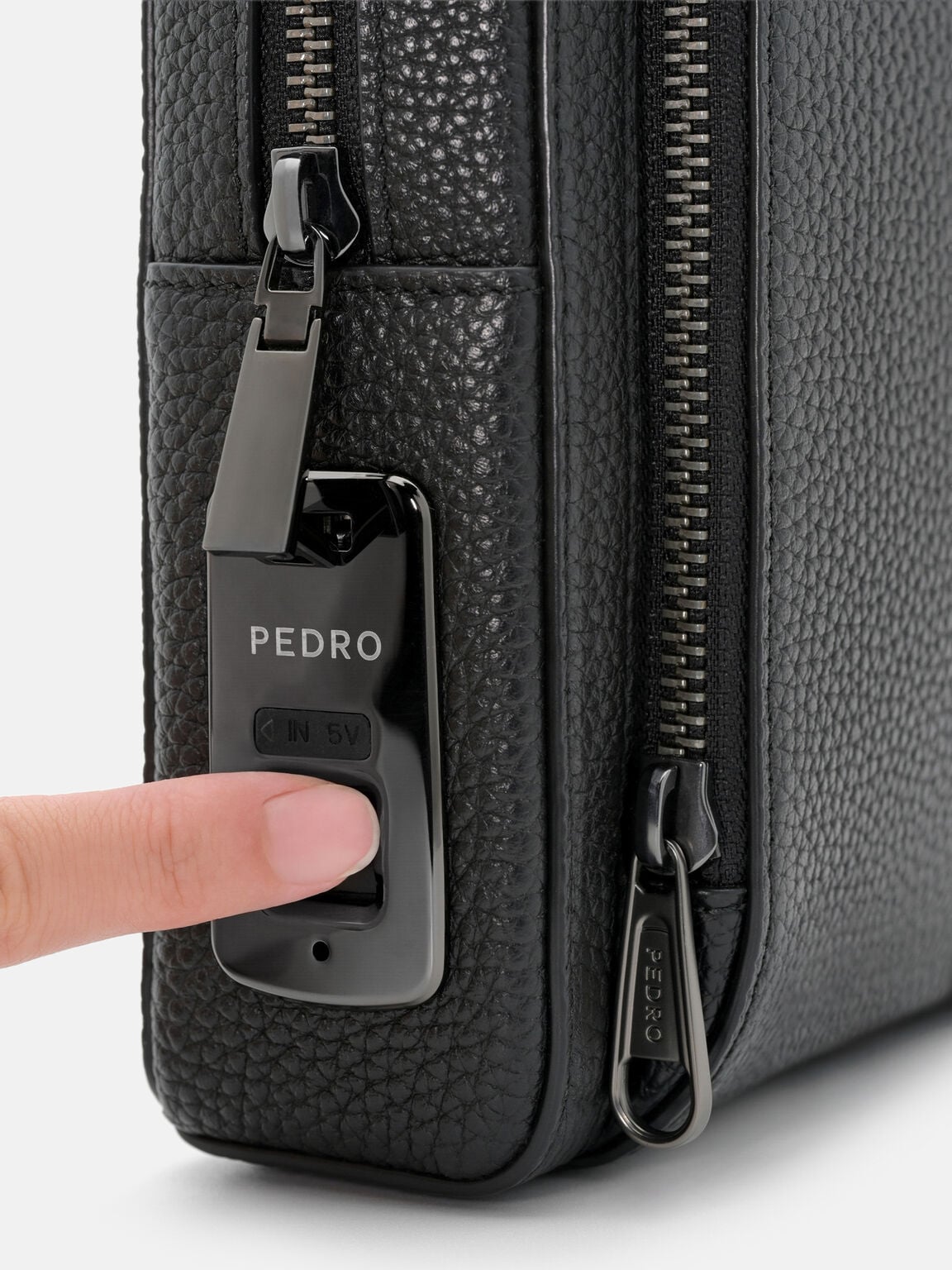 Fingerprint Lock Crossbody Bag, , hi-res