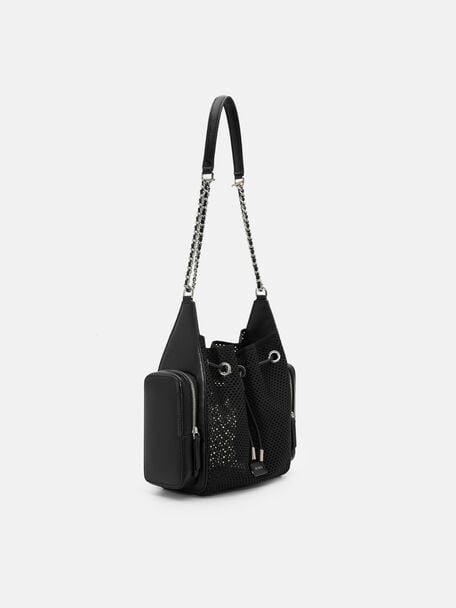 Tas Bucket Serut Mesh, , hi-res