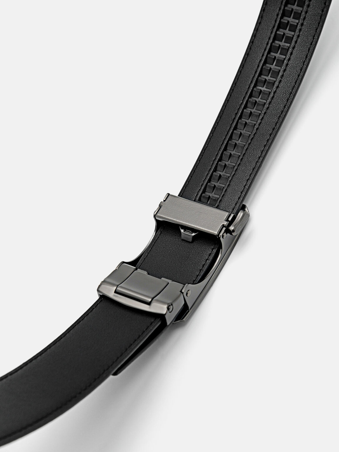 Saffiano Leather Automatic Belt, 