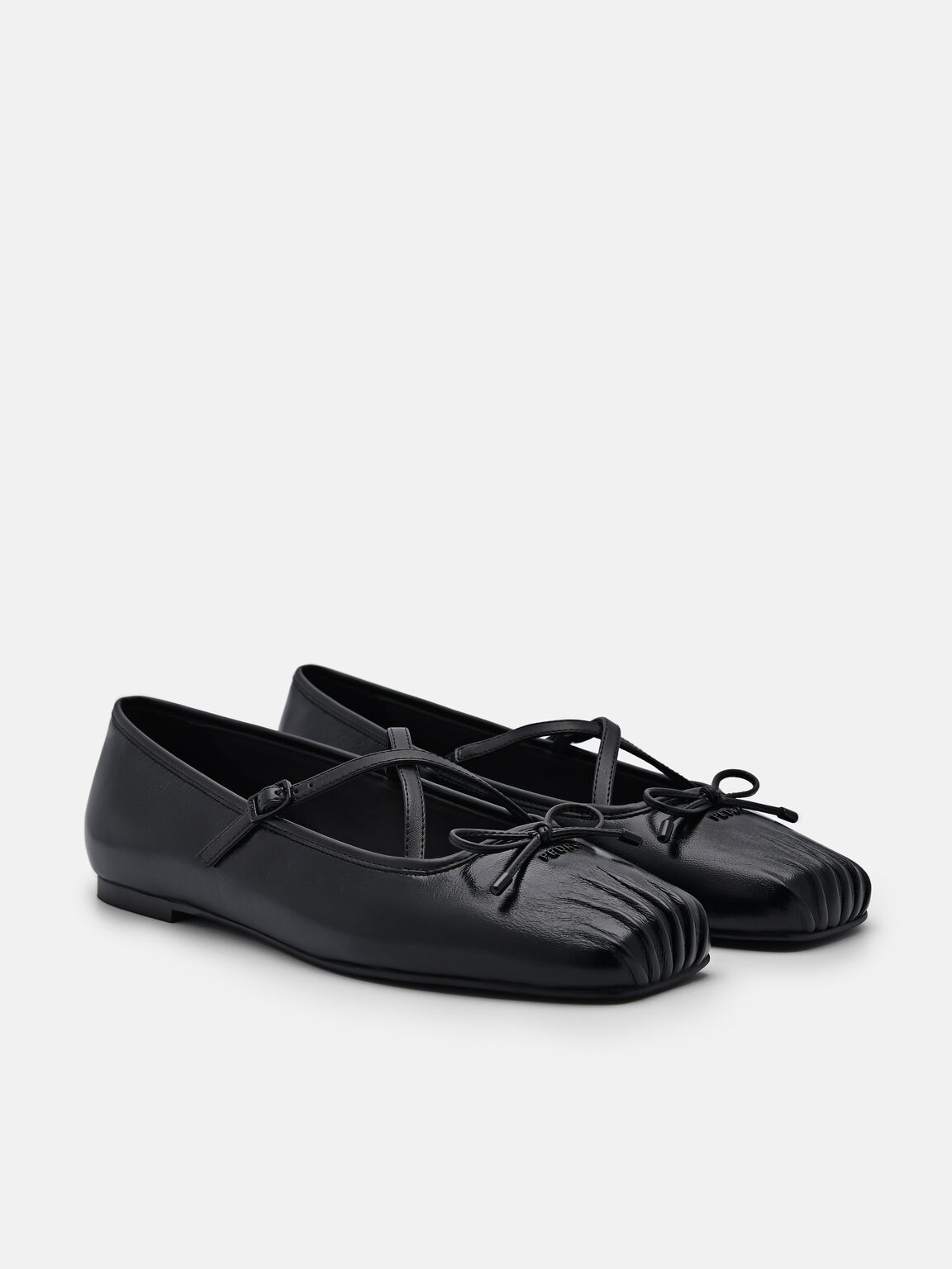 Sepatu Flat Balerina Kulit Nica, , hi-res