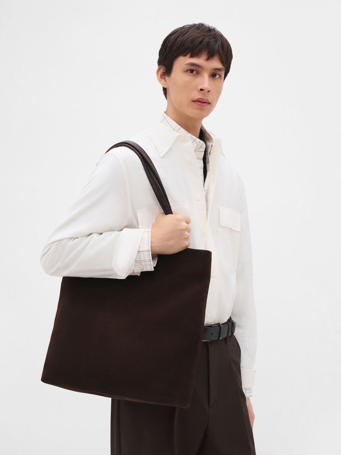 Asher Suede Tote Bag, 