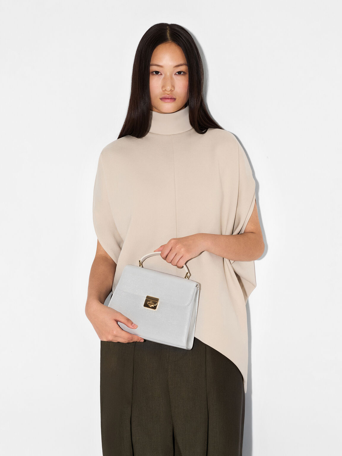 Leather Handbag, , hi-res