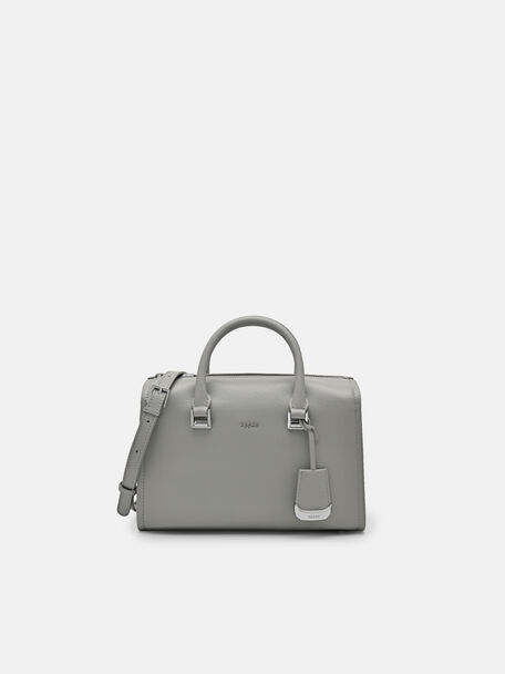 PEDRO Studio Ava Leather Bowling Bag, Grey, hi-res
