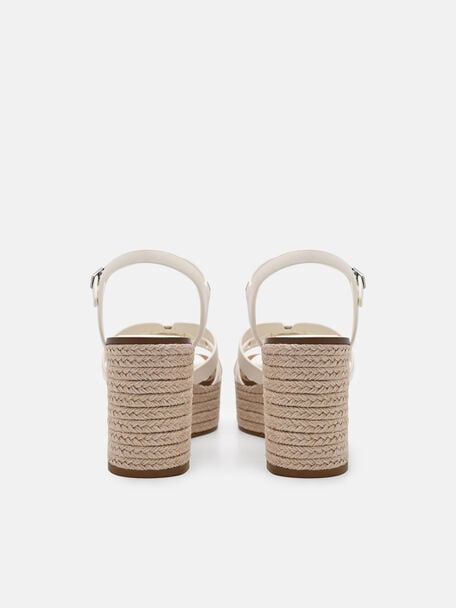 Carmel Leather Wedge Sandals, , hi-res