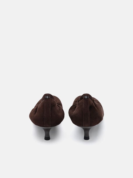 Sepatu Balerina Hak Suede Gabrielle, , hi-res