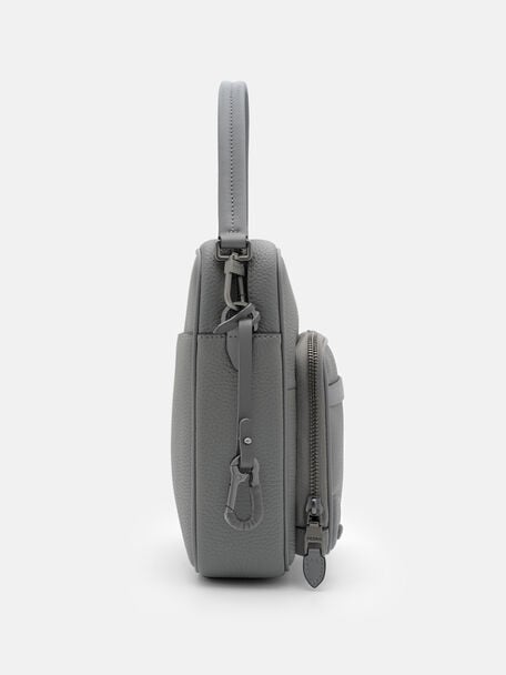 Patrice Tumbled Leather Crossbody Bag, 