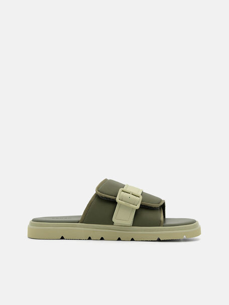 Fabric Slide Sandals, 