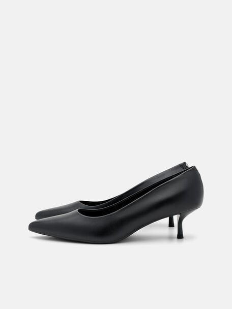 Quinn Leather Heel Pumps, , hi-res