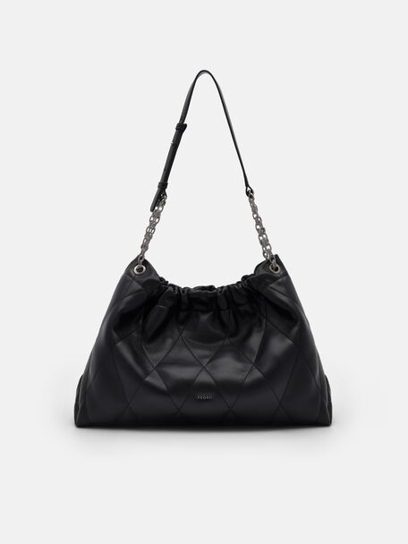 Tas bahu berlapis Kaia, Black