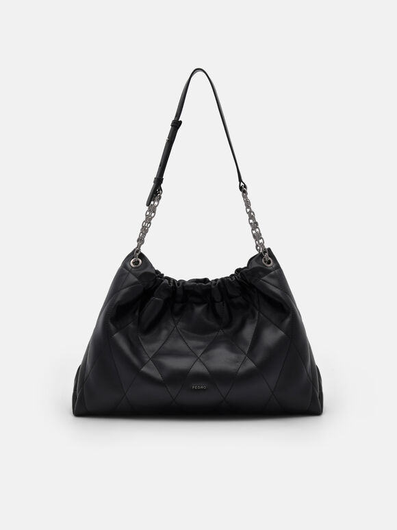 Tas bahu berlapis Kaia, Black