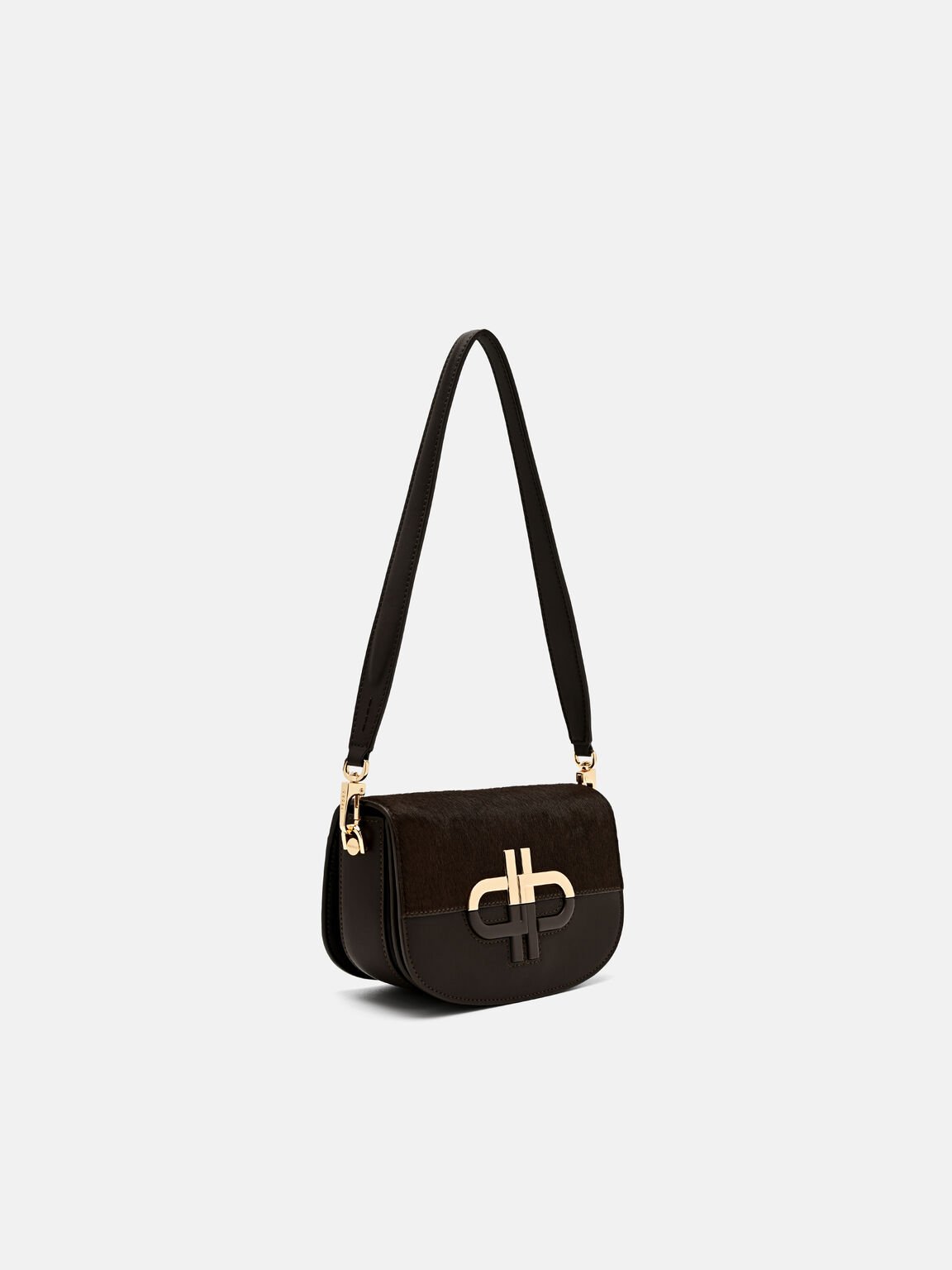 Duet Calf Hair Shoulder Bag, , hi-res