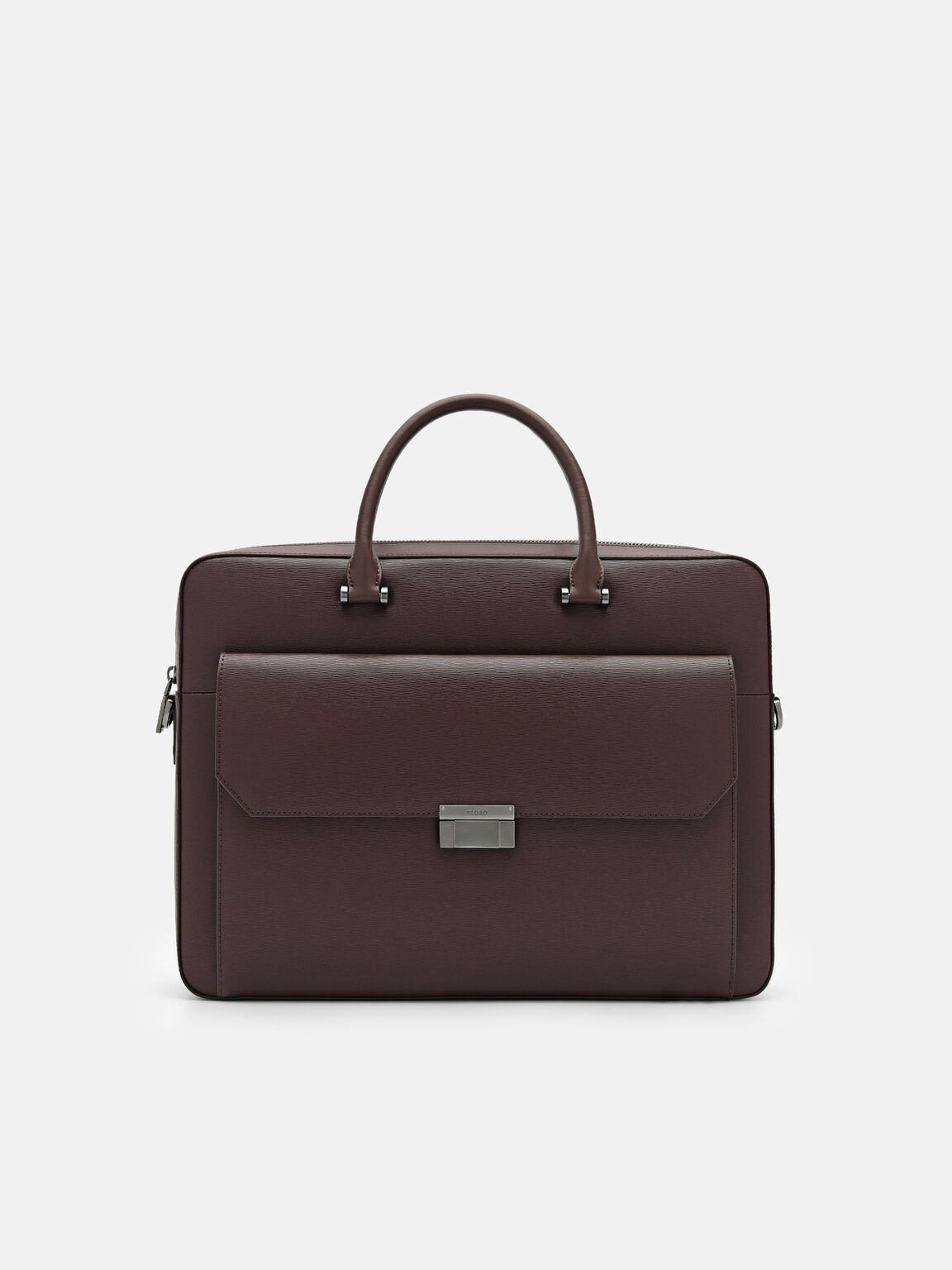 Henry Textured Leather Briefcase, , hi-res