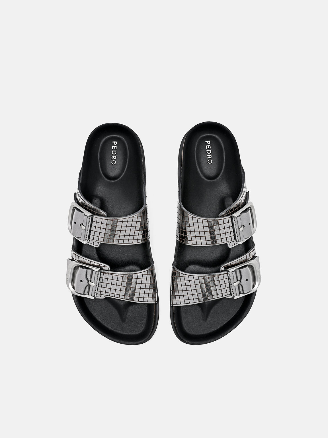 Helix Metallic Leather Sandals, , hi-res