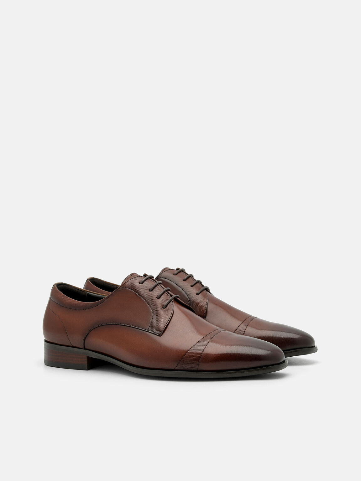 Leather Derby Shoes, , hi-res