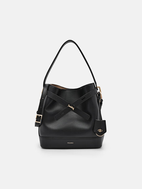 Tas Bucket Kulit PEDRO Studio Jennie, Black