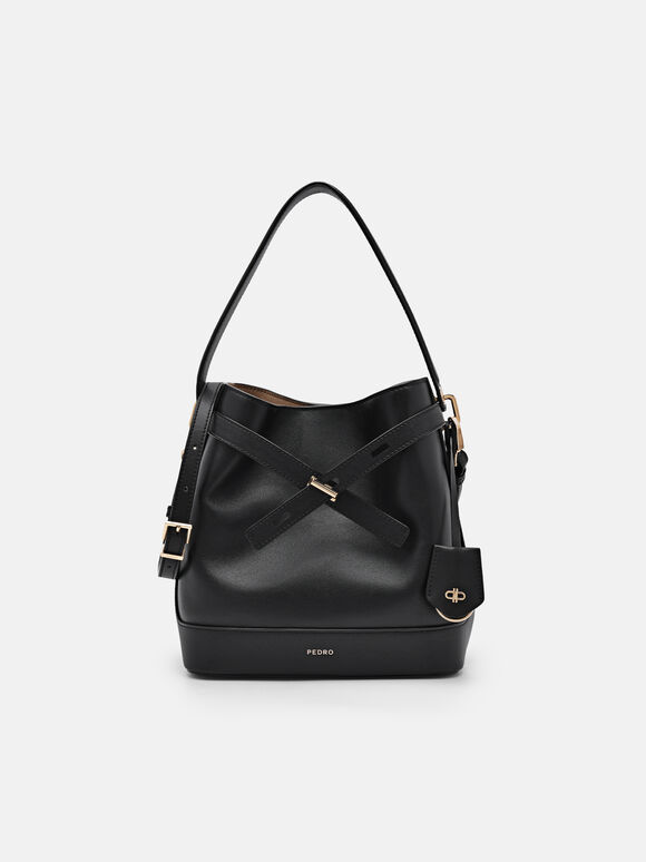 Tas Bucket Kulit PEDRO Studio Jennie, Black