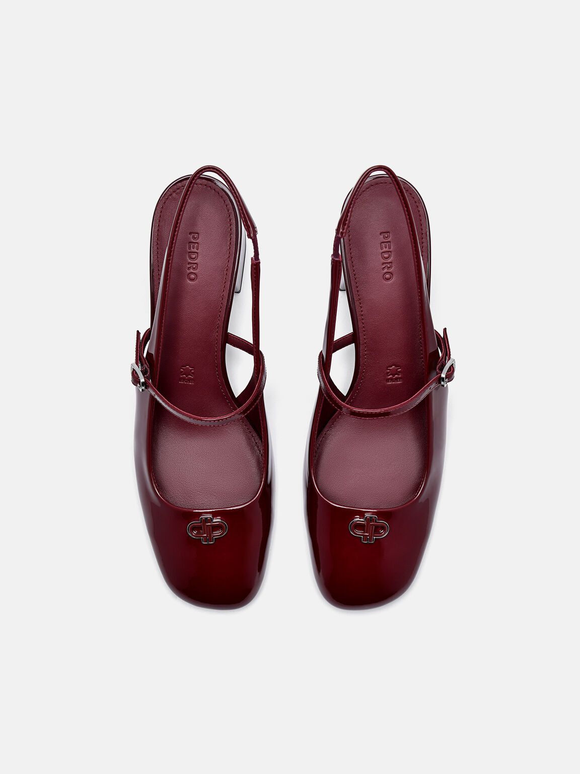 PEDRO Studio Pumps Slingback Kulit Patent, 