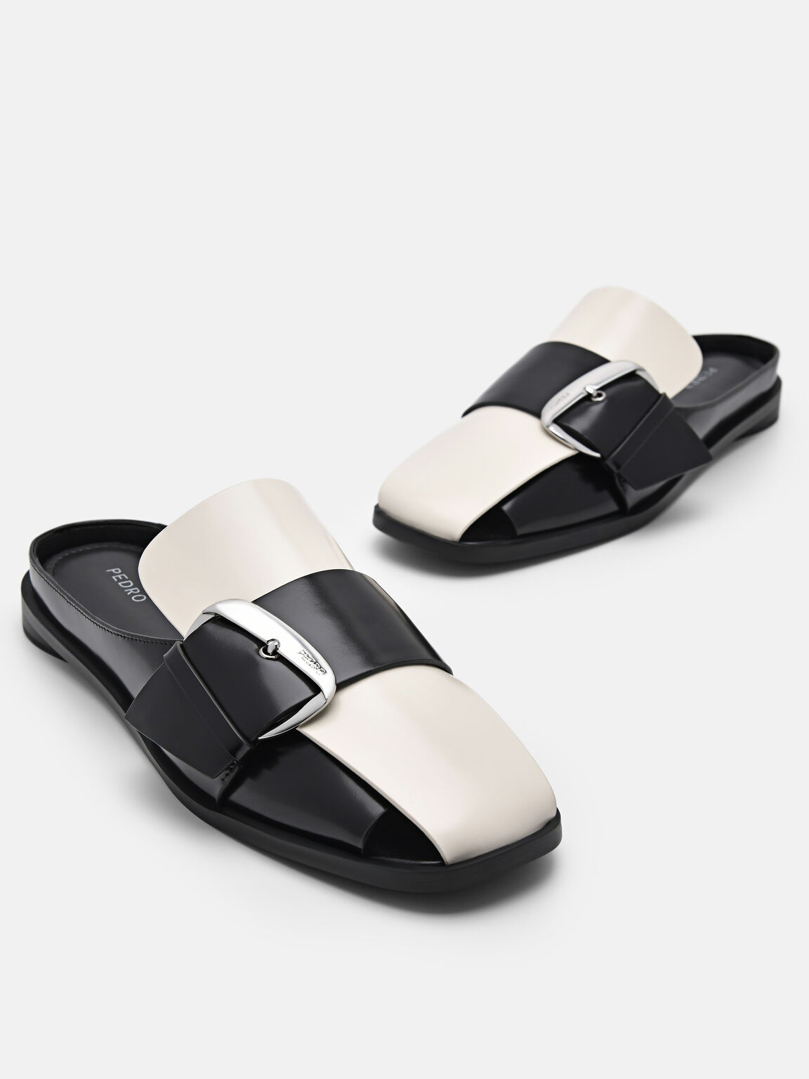 Alyda Leather Mules, 