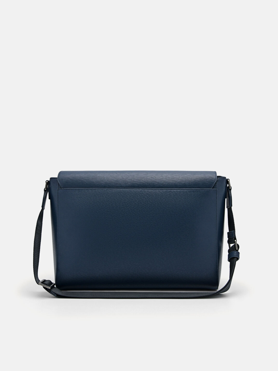Henry Leather Messenger Bag, Navy