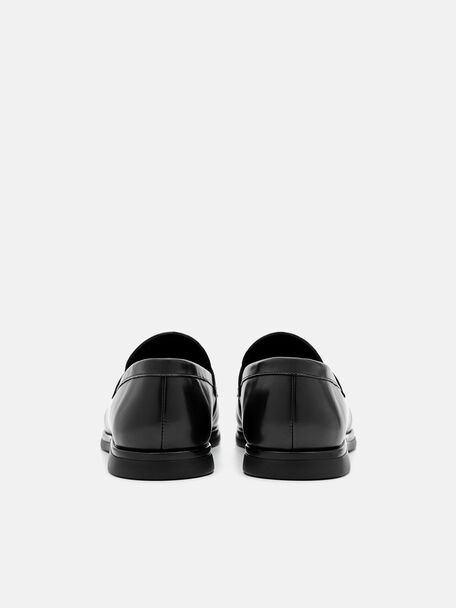 PEDRO Icon Leather Heel Sandals, Black
