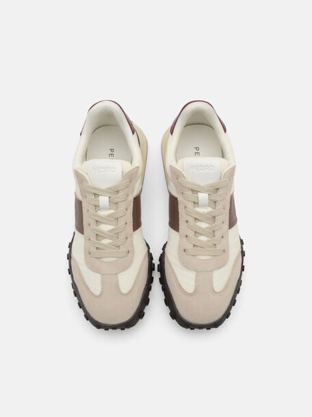 PEDRO Icon Leather Heel Sandals, Black