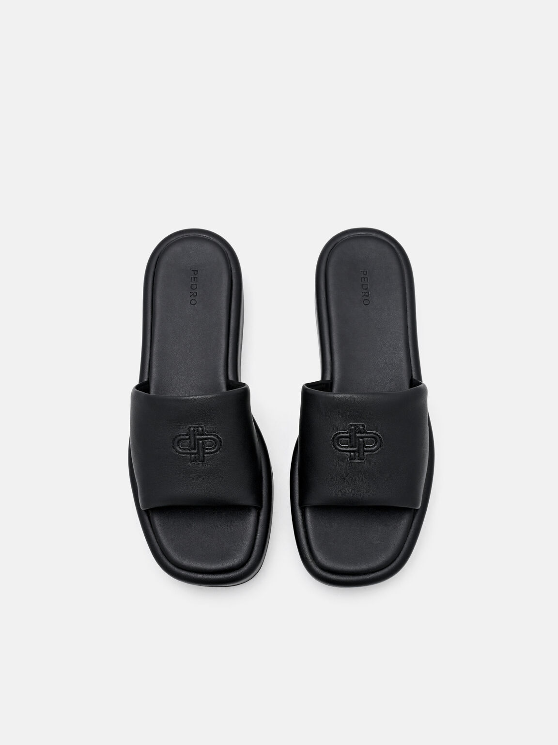 Leather Wedge Sandals, , hi-res