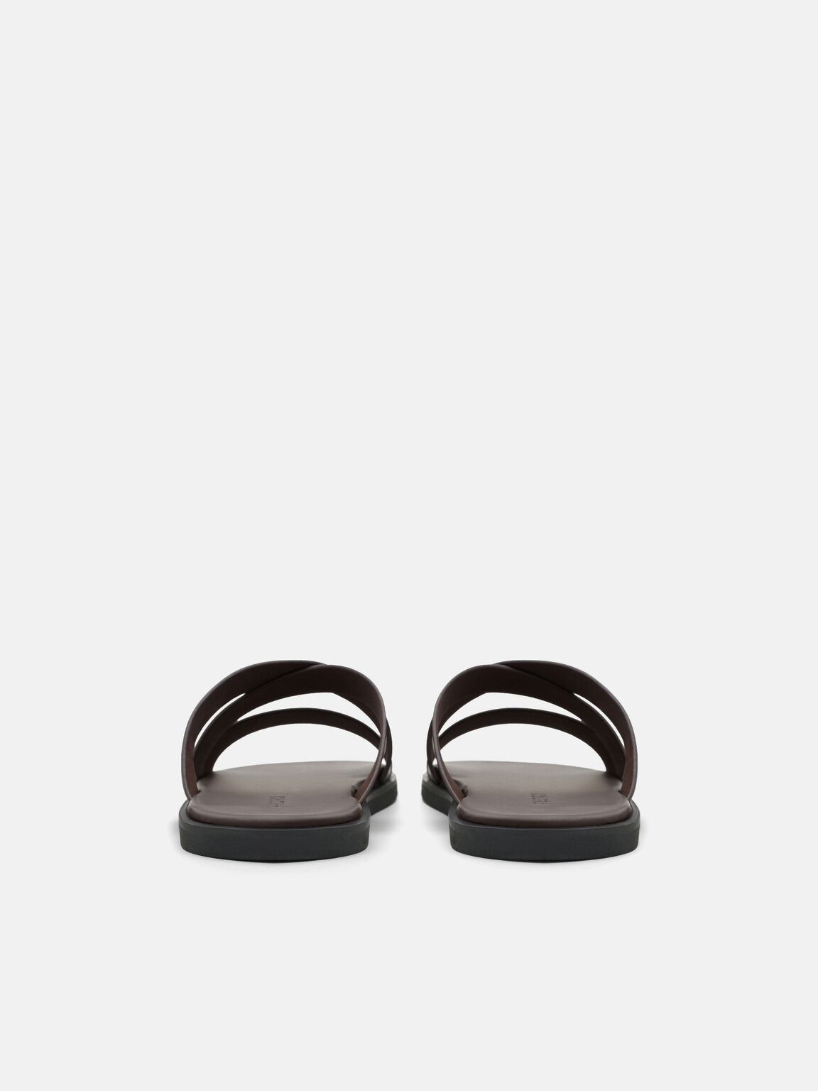 Sandal Slide Wide-Band Kulit, , hi-res