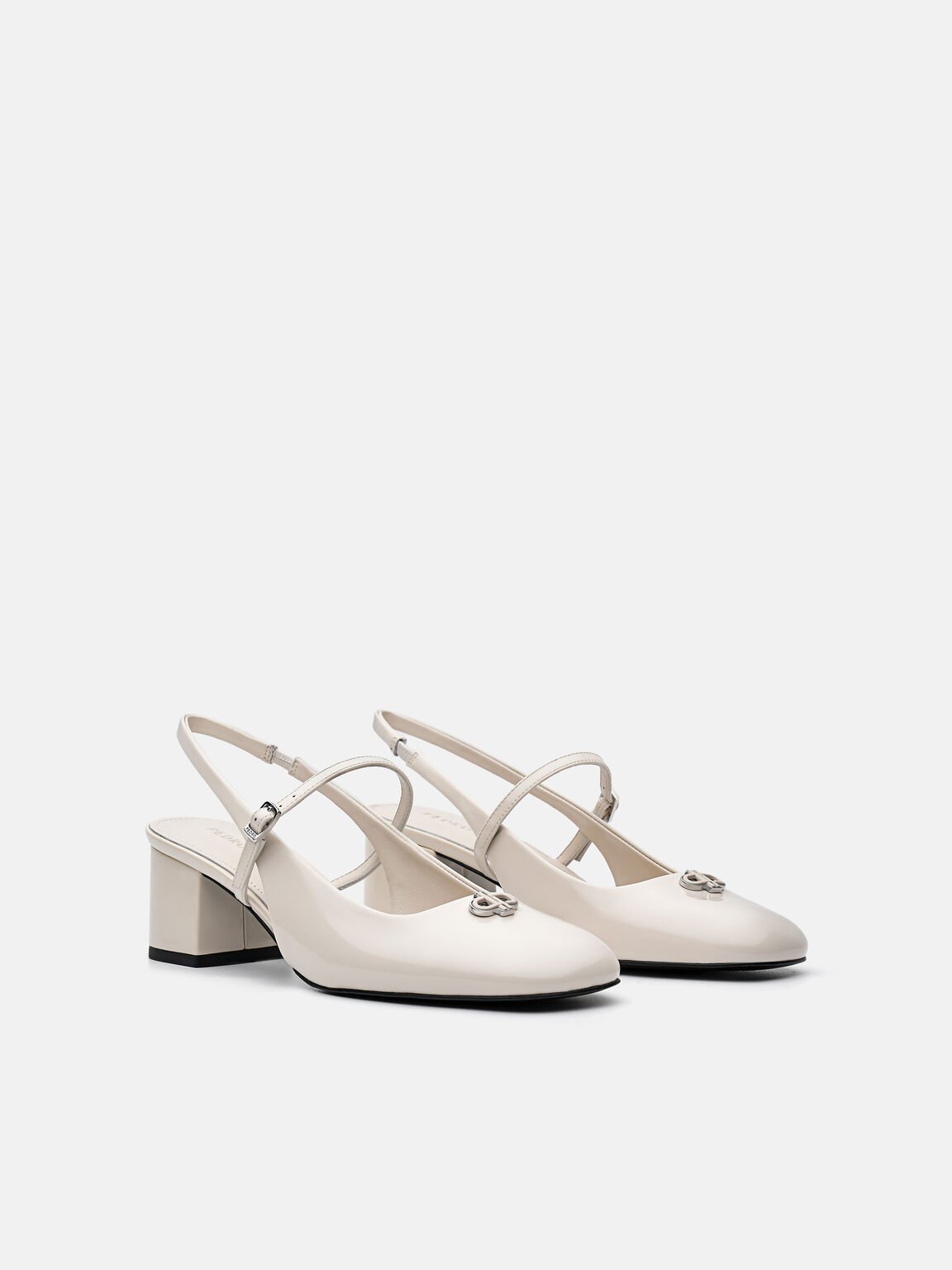 PEDRO Studio Pumps Slingback Kulit Patent, 
