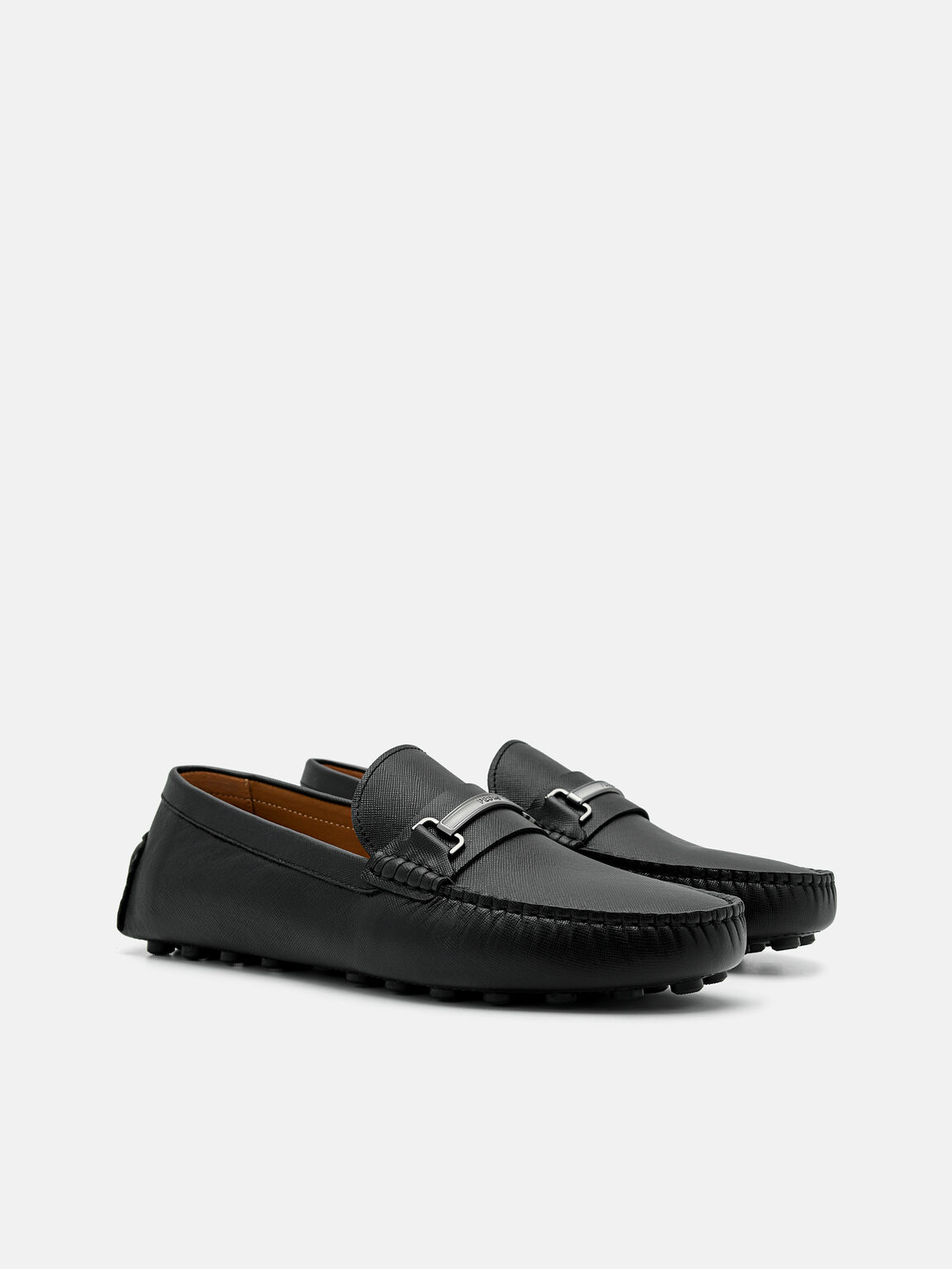 Sepatu Driving Kulit Horsebit, 