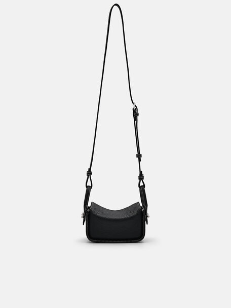 PEDRO Icon Leather Heel Sandals, Black