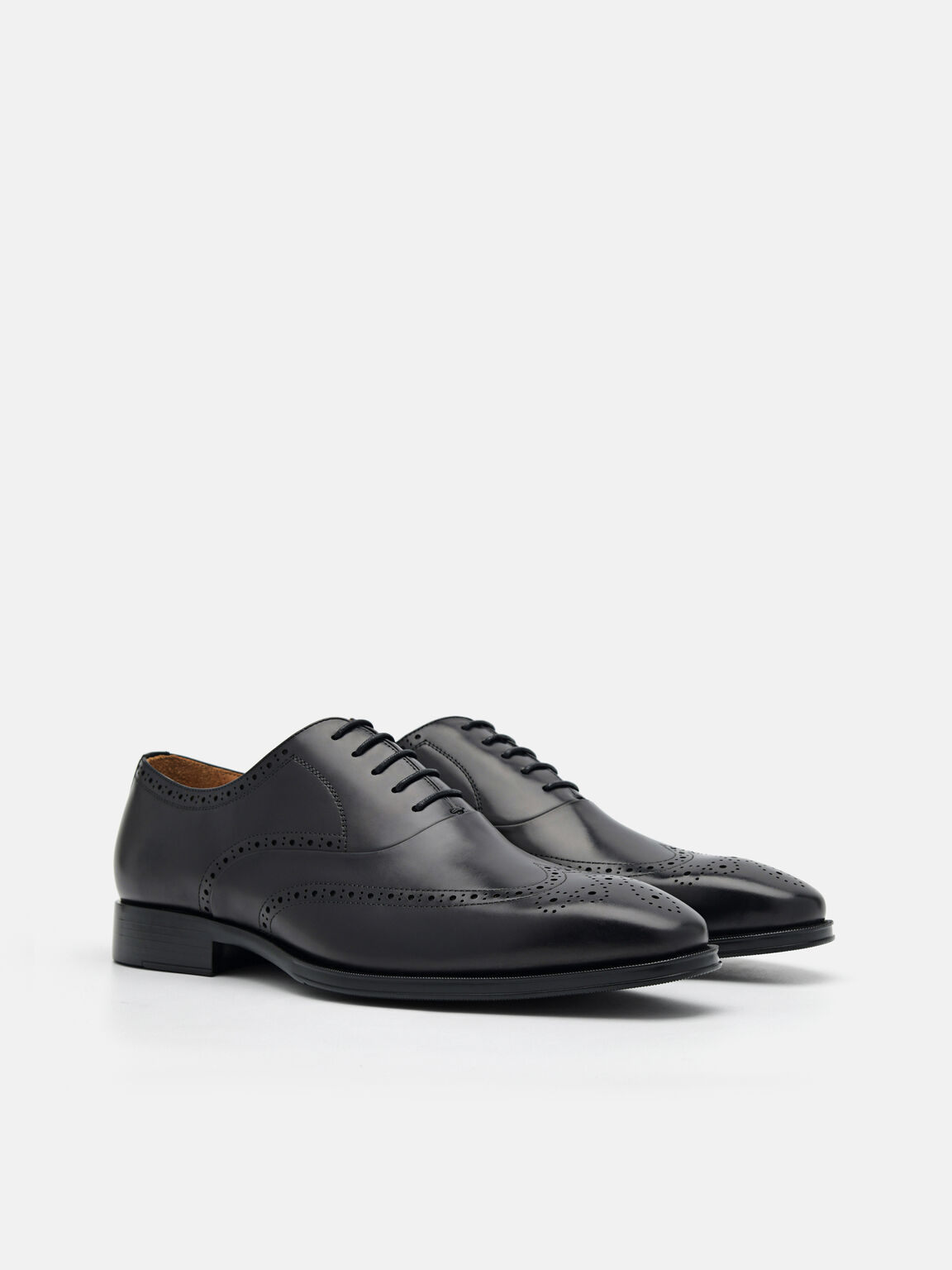 Leather Brogue Oxford Shoes, 