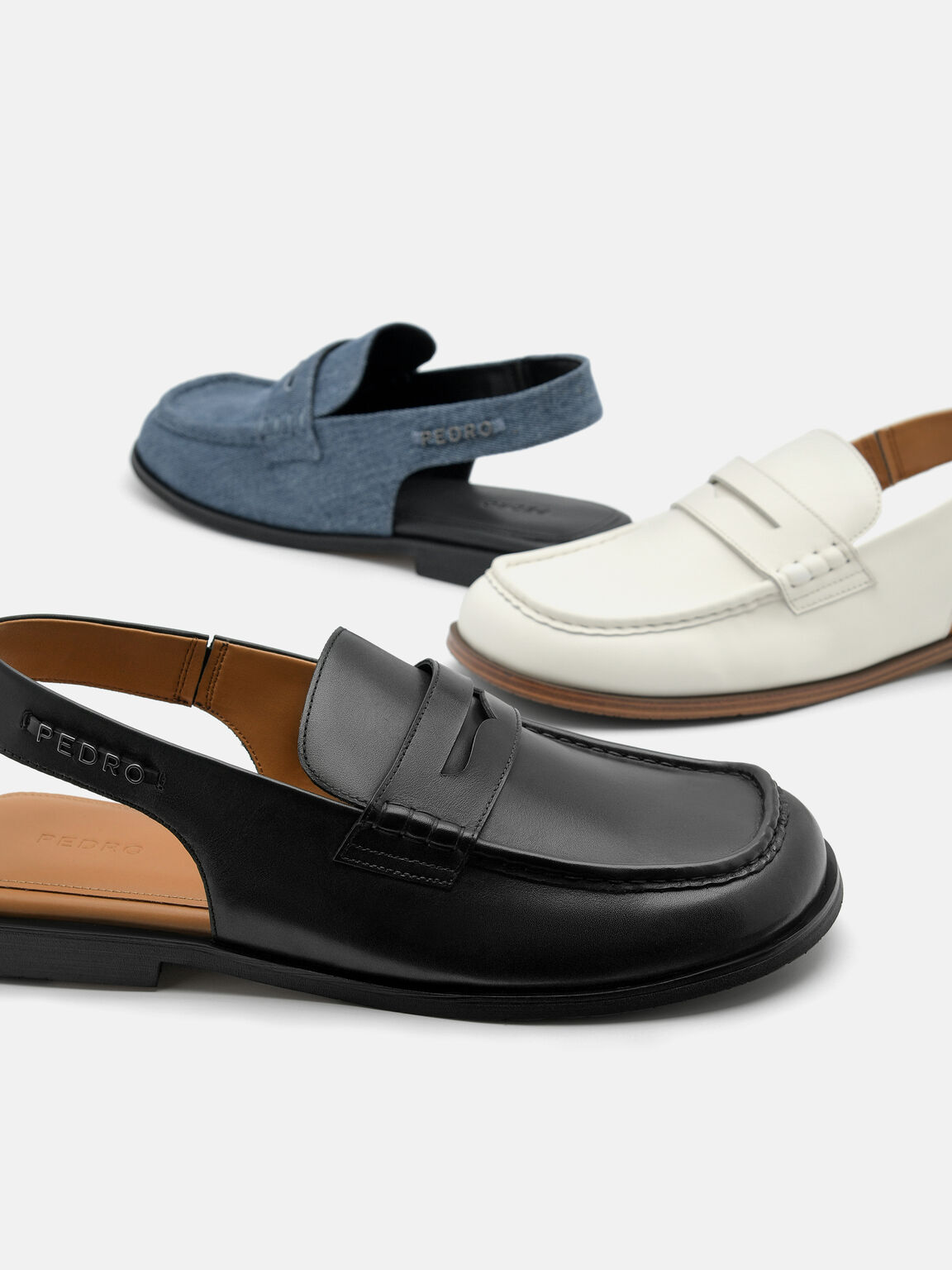 Ewan Denim Penny Loafers, 