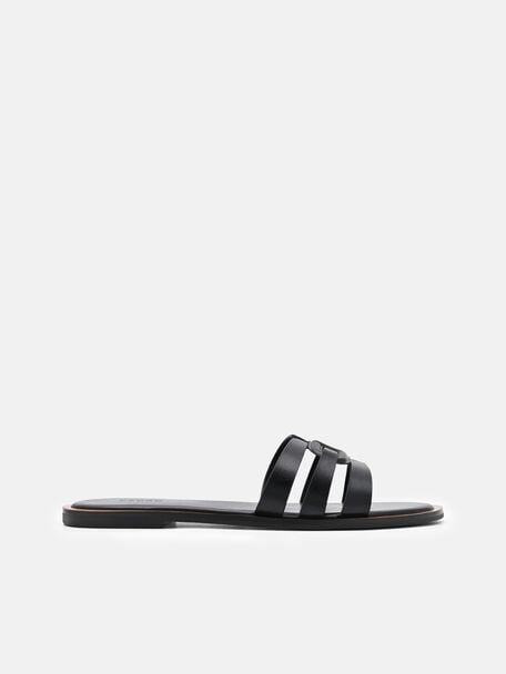 Carmel Sandal Slide Kulit, , hi-res
