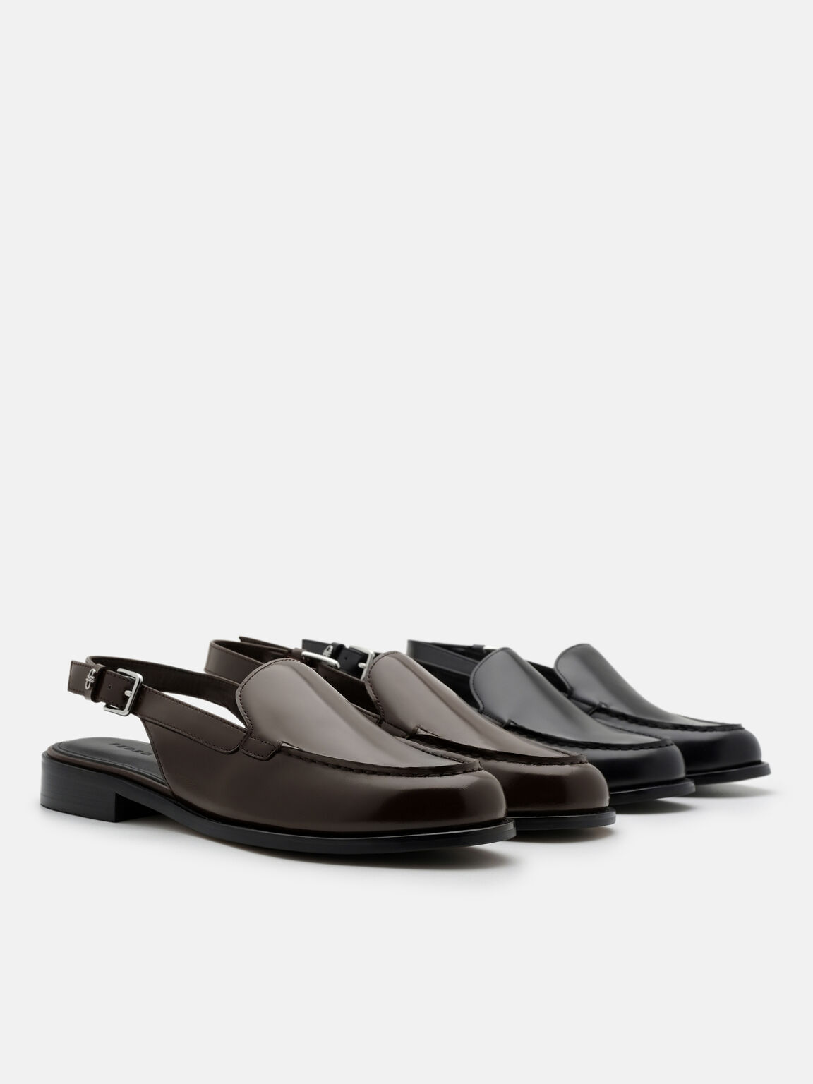 Remy Leather Backstrap Mules, 