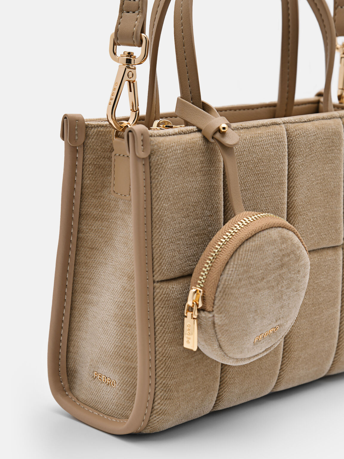 Mini Corduroy Quilted Handbag, 