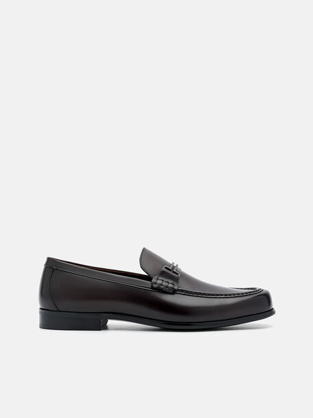 PEDRO Icon Leather Heel Sandals, Black