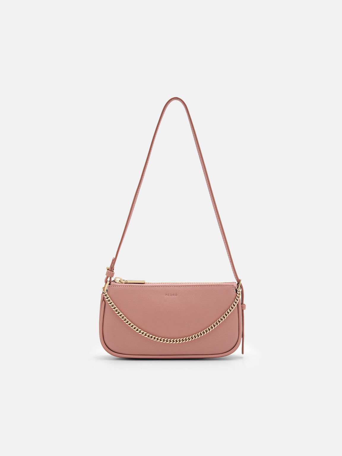 Maddy Leather Pouch, Blush, hi-res